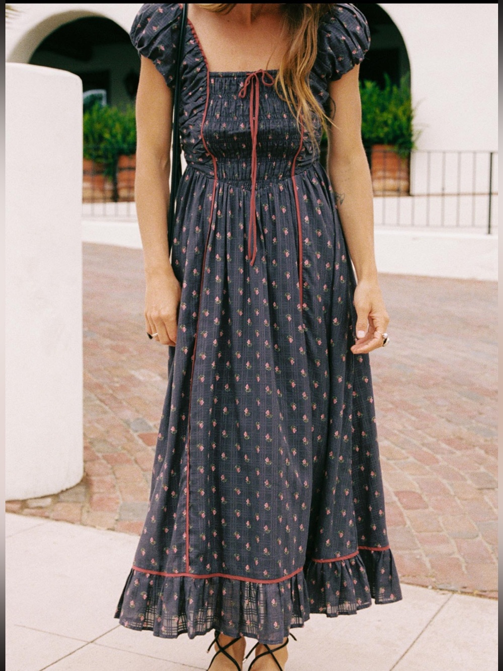 Christy Dawn Erin Dress Petites Plum Grape Harvest Small PS